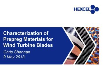 Characterization of Prepreg Materials for Wind Turbine ... - Hexcel.com