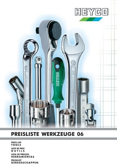 werkzeuge2006 tools 2006 - Heyco