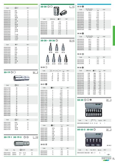 werkzeuge2006 tools 2006 - Heyco