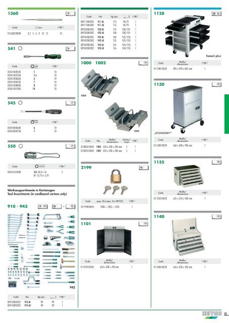 werkzeuge2006 tools 2006 - Heyco