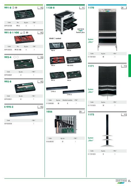 werkzeuge2006 tools 2006 - Heyco