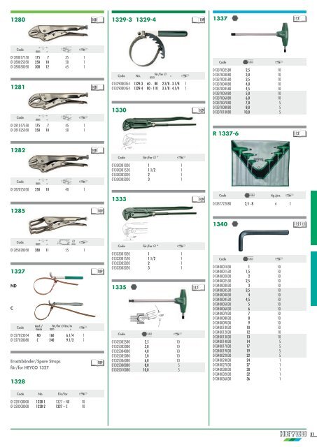 werkzeuge2006 tools 2006 - Heyco