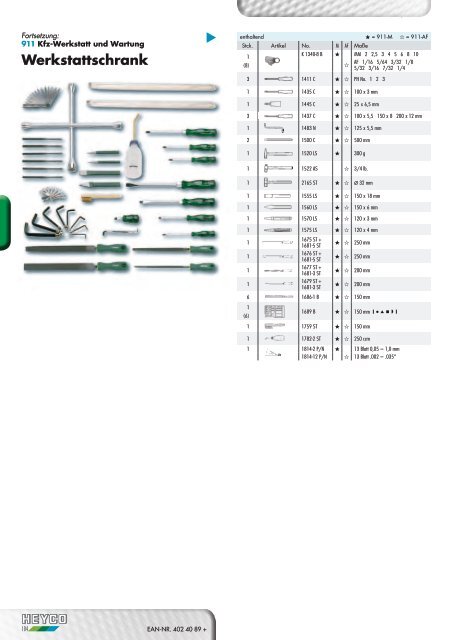 katalog WERkZEUgE - Heyco