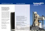 Heystabgranulat und Heystabsand