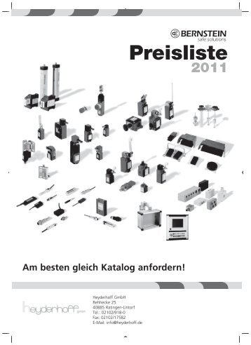 Die neue Preisliste steht ab sofort als Download ... - Heyderhoff GmbH