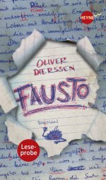 leseprobe dierssen fausto - Heyne fliegt