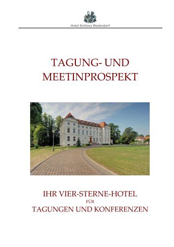 Download Tagung- und Meeting Prospekt - Hotel Schloss Wedendorf