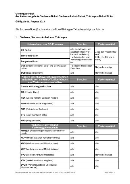 Ticket single sachsen Db Sachsenticket