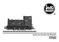Modell der Diesellok Köf BR 99 501 - Märklin