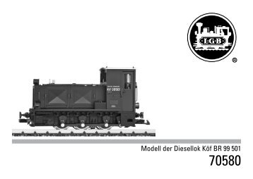 Modell der Diesellok Köf BR 99 501 - Märklin