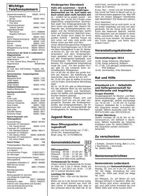 Amts- und Mitteilungsblatt 2013_06_07 - Leidersbach