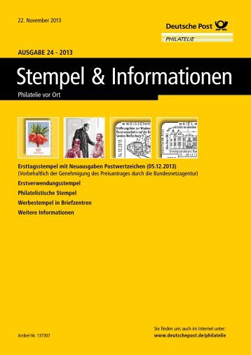 Ansicht und Download (PDF) - Deutsche Post - Philatelie