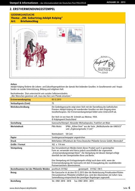 Ansicht und Download (PDF) - Deutsche Post - Philatelie