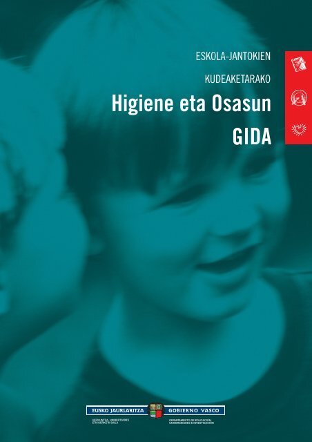 Eskola-jantokien kudeaketarako Higiene eta Osasun gida