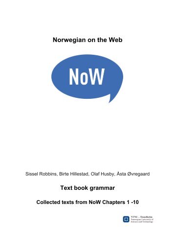 Norwegian on the Web - NTNU