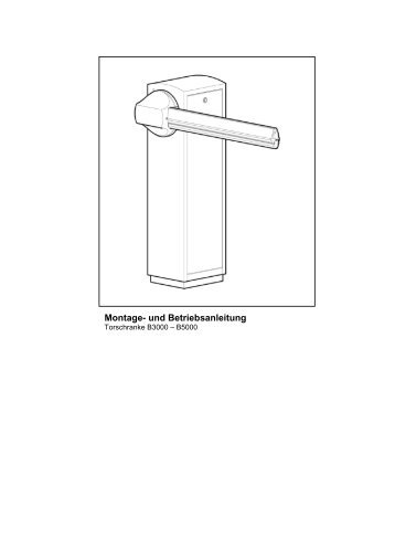 Betriebsanleitung B3000-B5000 - bei Berner Torantriebe