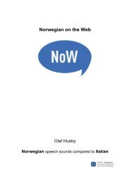 Italian Norwegian - NTNU