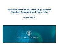 Syntactic Productivity