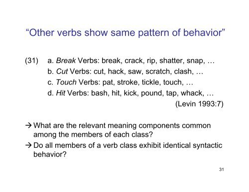 Identifying Syntactically Relevant Units of Meaning