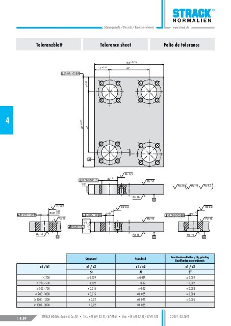 combi-säulengestelle combi-die sets combi-blocs a colonnes - Strack