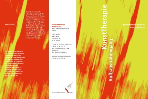 Download Aufbaustudiengang KunstTherapie Flyer - Hochschule fÃ¼r ...