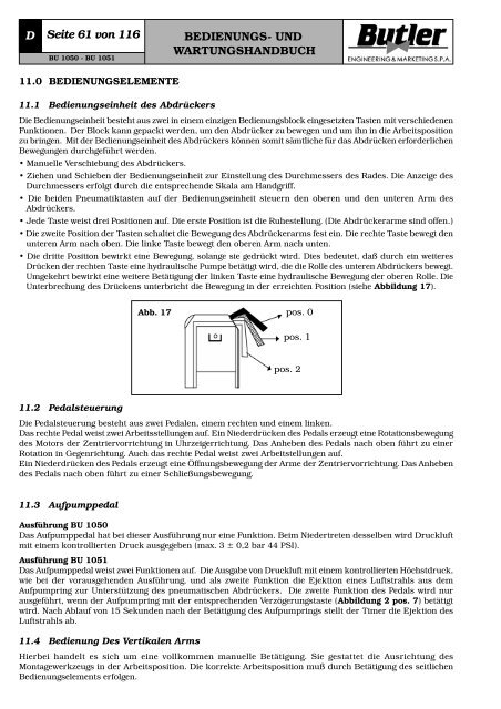 BEDIENUNGS- UND WARTUNGSHANDBUCH Seite ... - tta-shop.de