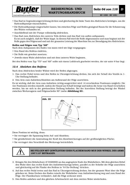 BEDIENUNGS- UND WARTUNGSHANDBUCH Seite ... - tta-shop.de