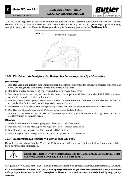 BEDIENUNGS- UND WARTUNGSHANDBUCH Seite ... - tta-shop.de