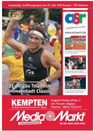 ASR Sport Ausgabe Juli 2013 - Allgäu Sport Report