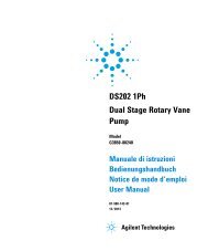 DS202 1Ph Dual Stage Rotary Vane Pump - Agilent Technologies