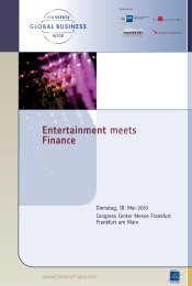 Entertainment meets Finance