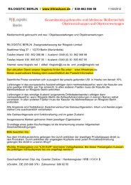 Gebrauchte und fabrikneue Medizintechnik - Rilogistic Berlin