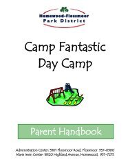 Camp Fantastic Day Camp - Homewood Flossmoor Park District