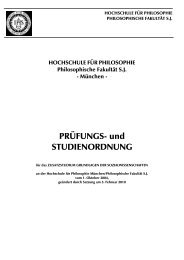 PRÃFUNGS - Hochschule fÃ¼r Philosophie MÃ¼nchen