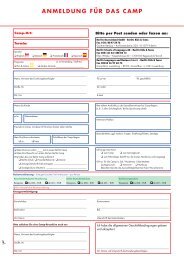 Ê ANMELDUNG FÜR DAS CAMP - Berlitz Deutschland GmbH