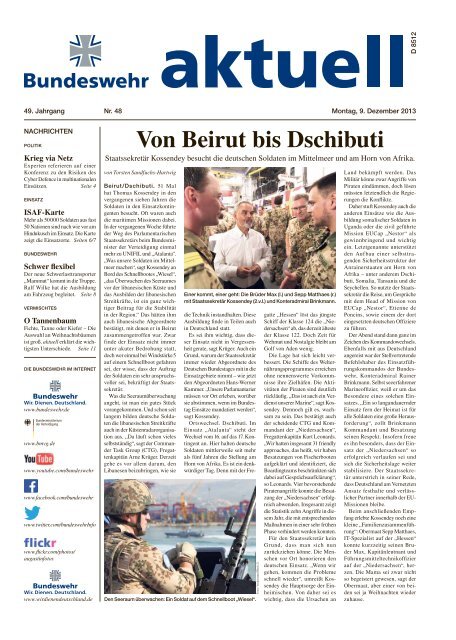 aktuell Nr. 48 vom 09.12.2013 ( PDF , 1,4 MB) - Bundeswehr