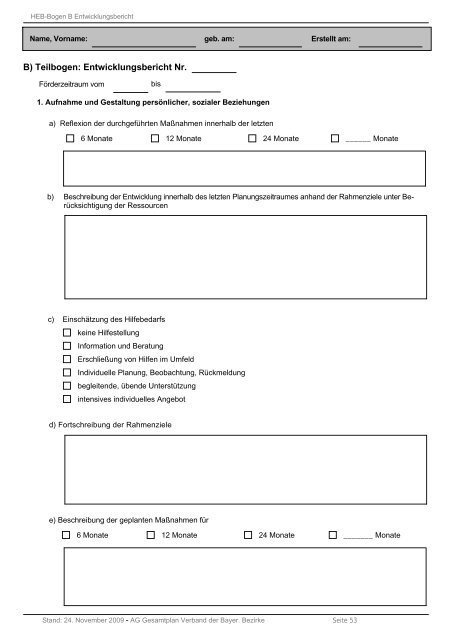 Gesamtplan gemäß § 58 SGB XII - Bezirk Oberbayern