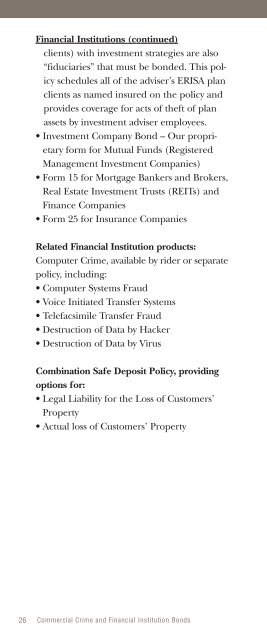 HFP Product Guide - Hartford Financial Products (HFP)