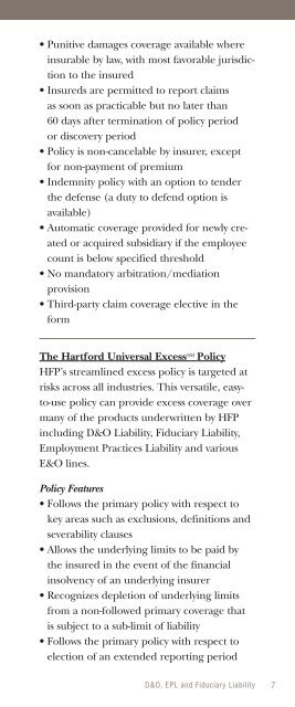 HFP Product Guide - Hartford Financial Products (HFP)