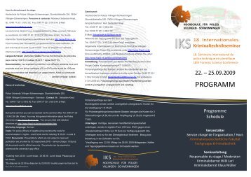 Seminarprogramm_18_IKS_2009 k.pdf - Hochschule für Polizei