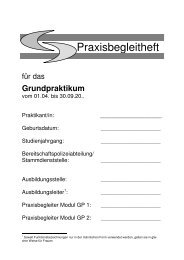 Praxisbegleitheft Grundpraktikum.pdf - Hochschule für Polizei