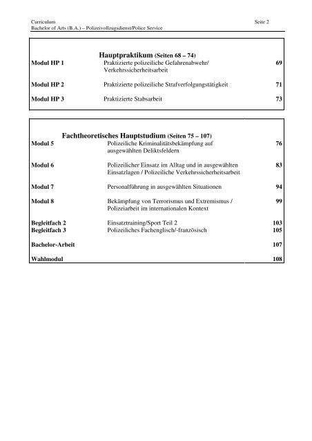 Curriculum 33. Jg. 16.01.2013.pdf - Hochschule für Polizei