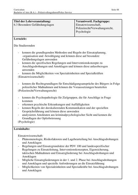 Curriculum 33. Jg. 16.01.2013.pdf - Hochschule für Polizei