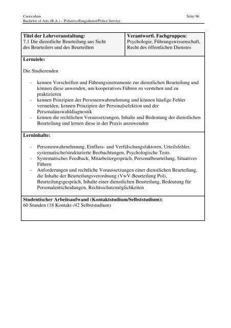 Curriculum 33. Jg. 16.01.2013.pdf - Hochschule für Polizei