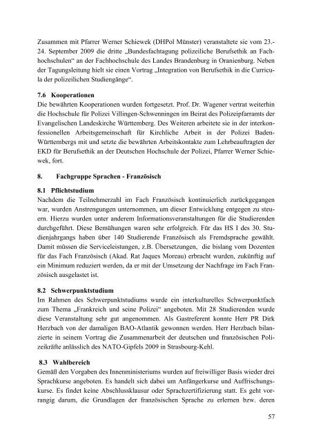 Fakultät I / Einsatz- und Führungswissenschaften - Hochschule für ...