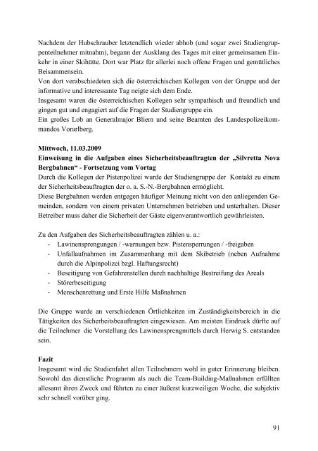 Fakultät I / Einsatz- und Führungswissenschaften - Hochschule für ...