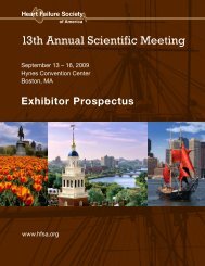 Exhibitor Prospectus - Heart Failure Society of America