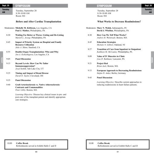 15th Annual Scientific Meeting - Heart Failure Society of America