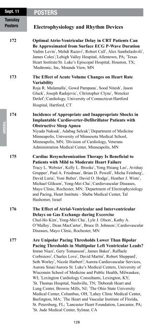 16th Annual Scientific Meeting - Heart Failure Society of America