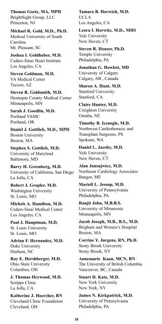 16th Annual Scientific Meeting - Heart Failure Society of America